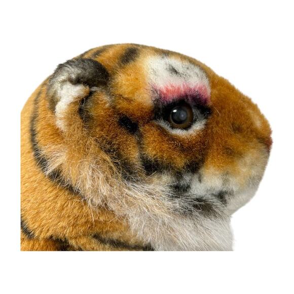 Wangpai Large Bengal Tiger Plush Toy Stuffed Animal Realistic Laying Vtg Rare - Picture 8 of 15